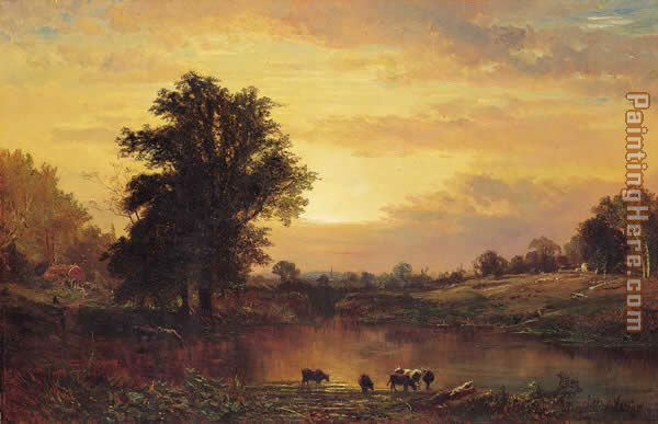 Alfred Thompson Bricher Sunset in the Catskills
